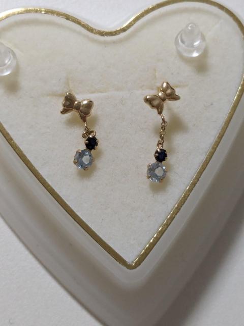 K10ブルートパーズと色石のピアス新品 < 女性アクセサリー/時計  K10ブルートパーズと色石のピアス新品  < 女性アクセサリー/時計の