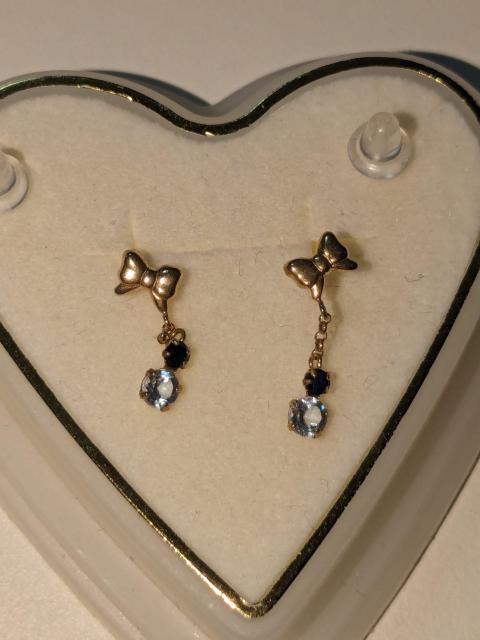 K10ブルートパーズと色石のピアス新品 < 女性アクセサリー/時計  K10ブルートパーズと色石のピアス新品 < 女性アクセサリー/時計の