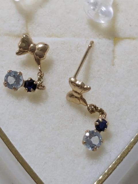 K10ブルートパーズと色石のピアス新品 < 女性アクセサリー/時計  K10ブルートパーズと色石のピアス新品 < 女性アクセサリー/時計の