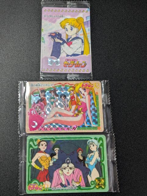 セーラームーン/ツインウエハース/カード3枚セット/キラ/うさぎルナ亜美レイまこと美奈子ちびうさあやかしの四姉妹/モバペイ < アニメ/コミック/キャラクター  セーラームーン/ツインウエハース/カード3枚セット/キラ/うさぎルナ亜美レイまこと美奈子ちびうさあやかしの四姉妹/モバペイ  < アニメ/コミック/キャラクターの