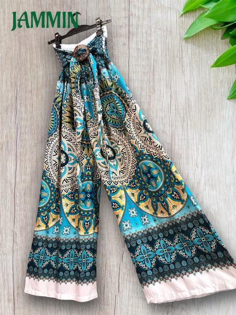 アジアン花紋様柄パンツ エスニック ヒッピー アジアン ゆったり < 女性ファッション アジアン花紋様柄パンツ エスニック ヒッピー アジアン ゆったり < 女性ファッションの