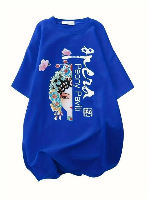 爆ヤス価格1790円★レディースTシャツ エレガントなフローラルプリント デイリーチックトップス ルーズフィット 日本サイズM  < 女性ファッション  爆ヤス価格1790円★レディースTシャツ エレガントなフローラルプリント デイリーチックトップス ルーズフィット 日本サイズM  < 女性ファッションの