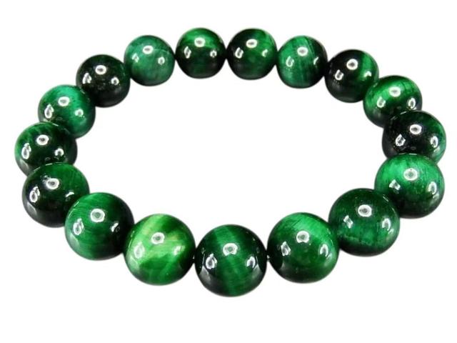 AAAグリーンタイガーアイ約12mm天然石ブレスレット数珠 < 女性アクセサリー/時計  AAAグリーンタイガーアイ約12mm天然石ブレスレット数珠  < 女性アクセサリー/時計の