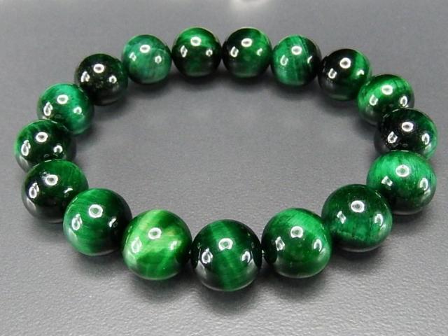 AAAグリーンタイガーアイ約12mm天然石ブレスレット数珠 < 女性アクセサリー/時計  AAAグリーンタイガーアイ約12mm天然石ブレスレット数珠 < 女性アクセサリー/時計の