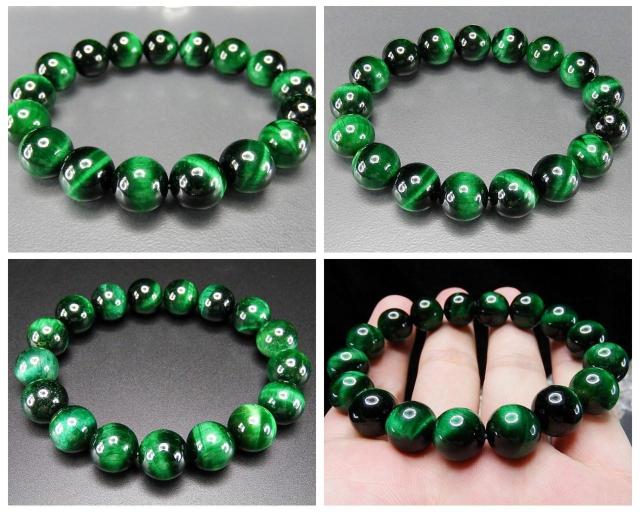 AAAグリーンタイガーアイ約12mm天然石ブレスレット数珠 < 女性アクセサリー/時計  AAAグリーンタイガーアイ約12mm天然石ブレスレット数珠 < 女性アクセサリー/時計の