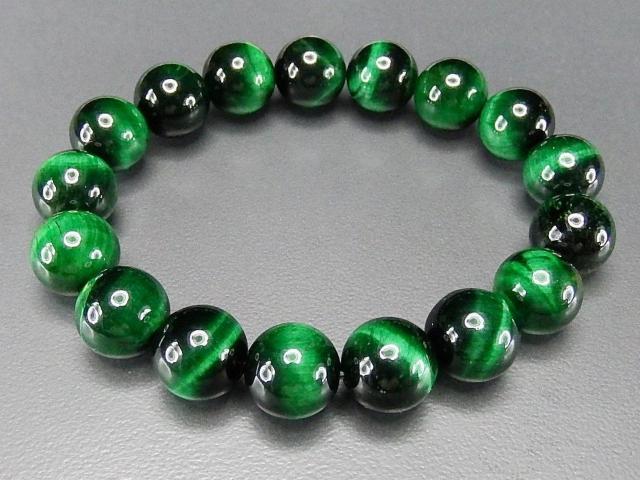 AAAグリーンタイガーアイ約12mm天然石ブレスレット数珠 < 女性アクセサリー/時計  AAAグリーンタイガーアイ約12mm天然石ブレスレット数珠 < 女性アクセサリー/時計の