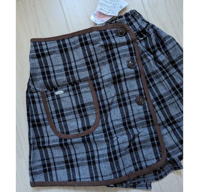 160★ANGEL LOVE★チェック柄スカート見えパンツ★ショートパンツ★新品★送料無料 < キッズ/ベビー  160★ANGEL LOVE★チェック柄スカート見えパンツ★ショートパンツ★新品★送料無料 < キッズ/ベビーの