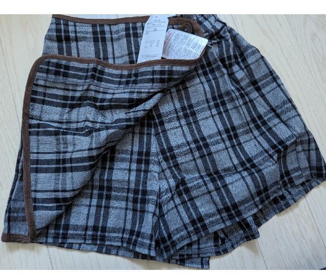 160★ANGEL LOVE★チェック柄スカート見えパンツ★ショートパンツ★新品★送料無料 < キッズ/ベビー  160★ANGEL LOVE★チェック柄スカート見えパンツ★ショートパンツ★新品★送料無料 < キッズ/ベビーの