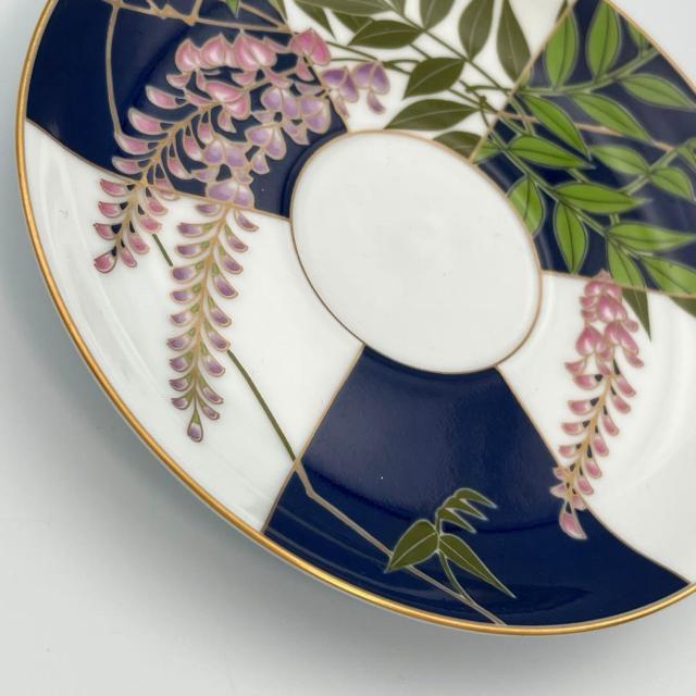 美品 香蘭社 ティーカップ&ソーサー ソーサーのみ 皇居の花シリーズ 皐月 フジ 藤 限定品 1984年 < インテリア/ライフ 美品 香蘭社 ティーカップ&ソーサー ソーサーのみ 皇居の花シリーズ 皐月 フジ 藤 限定品 1984年 < インテリア/ライフの