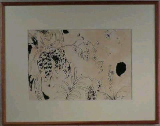 絵画 ペン画 高間惣七 『植物』 巨匠 真作保証 原画 < ホビー  絵画 ペン画 高間惣七 『植物』 巨匠 真作保証 原画  < ホビーの