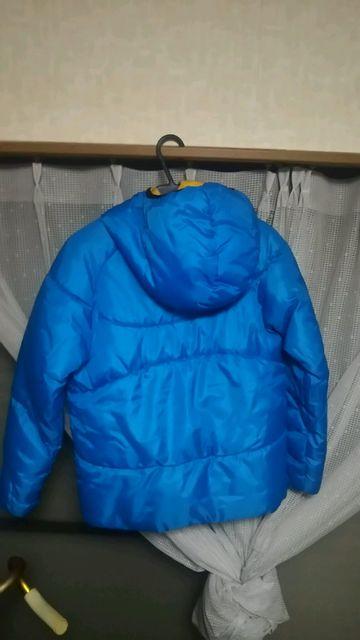 ダウンジャケット風ブルーのGTH VARSITY TEAMジャンバー♪By SPORT EQUIPE < キッズ/ベビー  ダウンジャケット風ブルーのGTH VARSITY TEAMジャンバー♪By SPORT EQUIPE < キッズ/ベビーの