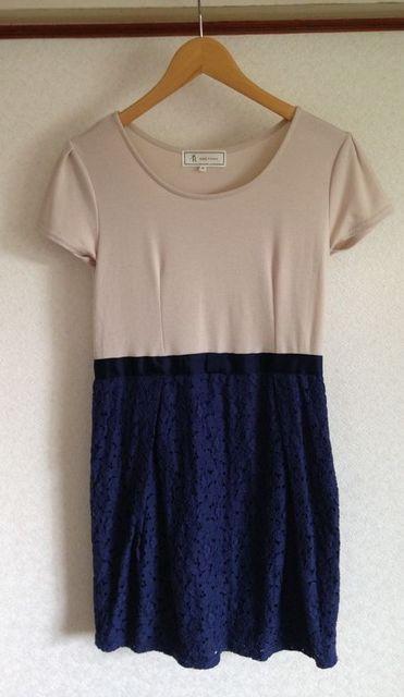 ロペピクニック★ブルーレーススカート ワンピース 38サイズ < ブランド  ロペピクニック★ブルーレーススカート ワンピース 38サイズ  < ブランドの