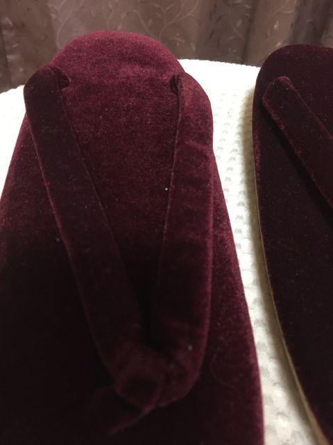 142.新品☆和装  ぞうり☆ベロア☆深紅☆23.5センチ < 女性ファッション  142.新品☆和装  ぞうり☆ベロア☆深紅☆23.5センチ < 女性ファッションの