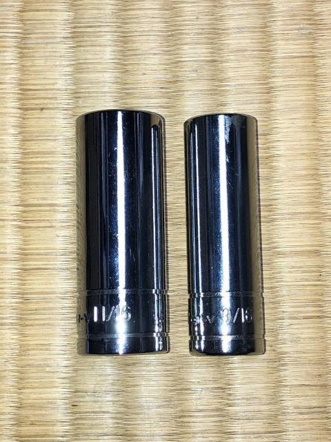 美品!インチサイズ ディープソケット 2個セット 差込3/8(9.5o) < 自動車/バイク 美品!インチサイズ ディープソケット 2個セット 差込3/8(9.5o) < 自動車/バイク