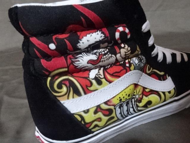 USAw oY A USAySk8 HizSanta flame black 24.5a  uh 