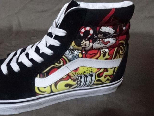 USAw oY A USAySk8 HizSanta flame black 24.5a  uh 