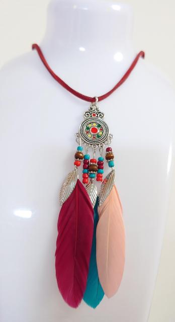 ボヘミアン☆レディースネックレス  ヒッピー   アジアン   エスニック   ボヘミアン   フェザーネックレス  カラフル < 女性アクセサリー/時計  ボヘミアン☆レディースネックレス  ヒッピー   アジアン   エスニック   ボヘミアン   フェザーネックレス  カラフル  < 女性アクセサリー/時計の