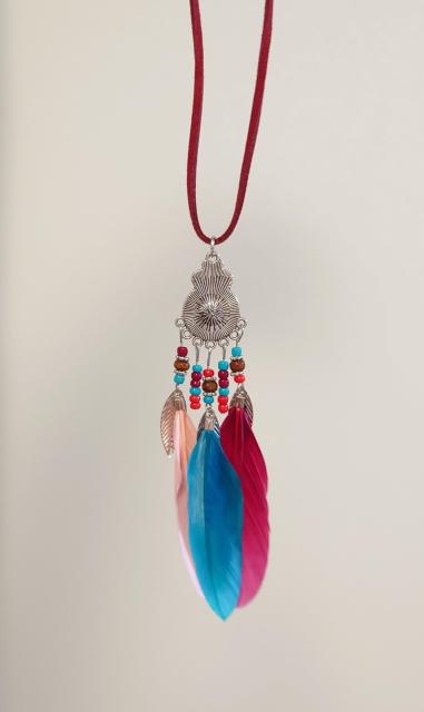 ボヘミアン☆レディースネックレス  ヒッピー   アジアン   エスニック   ボヘミアン   フェザーネックレス  カラフル < 女性アクセサリー/時計  ボヘミアン☆レディースネックレス  ヒッピー   アジアン   エスニック   ボヘミアン   フェザーネックレス  カラフル < 女性アクセサリー/時計の