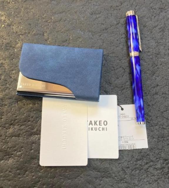 �y�V�Õi�zTAKEO KIKUCHI�@�J�[�h�P�[�X�~�{�[���y���@�l�C�r�[�@�@���J�[�h�P�[�X�T�C�Y�F�c6.5cm�~��9.5�p �� �j���t�@�b�V������ 