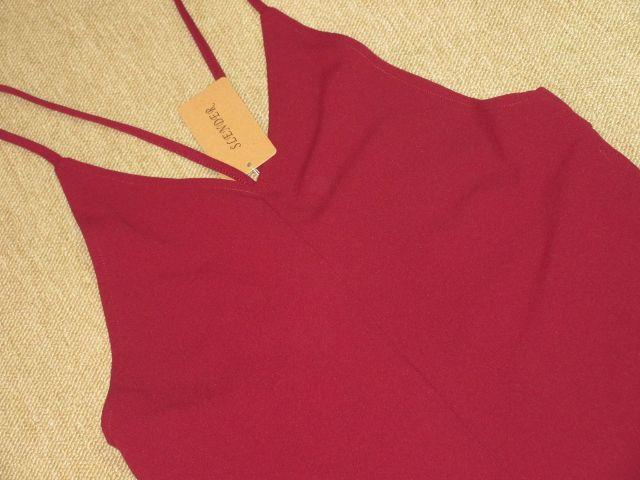 タグ付き☆オールインワン*キャミソール*ワイド(ワイン) < 女性ファッション  タグ付き☆オールインワン*キャミソール*ワイド(ワイン) < 女性ファッションの