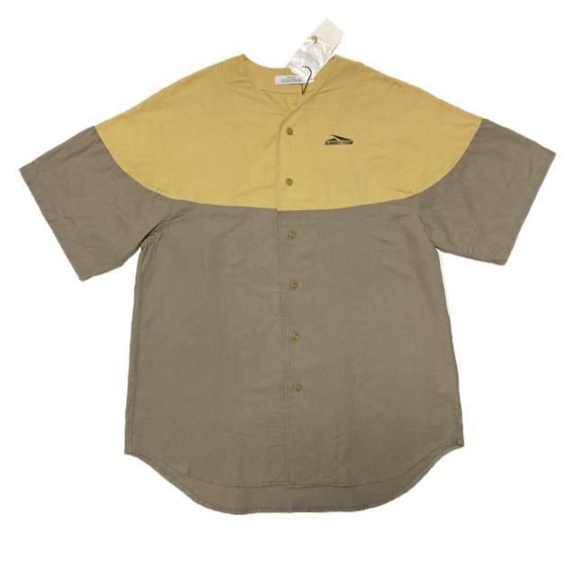 moussySTUDIOWEAR◎ベースボールシャツ(F)イエローカーキ◎新品 < ブランド moussySTUDIOWEAR◎ベースボールシャツ(F)イエローカーキ◎新品 < ブランドの