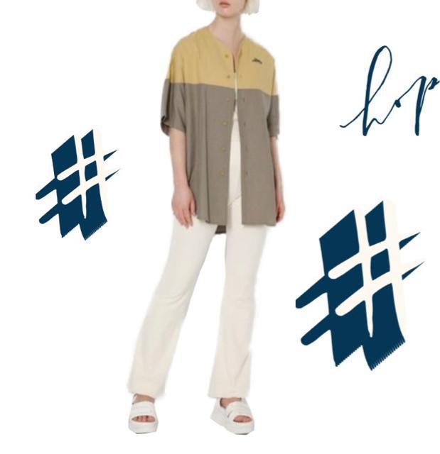 moussySTUDIOWEAR◎ベースボールシャツ(F)イエローカーキ◎新品 < ブランド moussySTUDIOWEAR◎ベースボールシャツ(F)イエローカーキ◎新品 < ブランドの