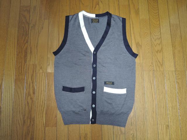 NEIGHBORHOODネイバーフッド ニット カーディガン ベスト S 灰系 薄手 2FACE CARDIGAN VEST < ブランド  NEIGHBORHOODネイバーフッド ニット カーディガン ベスト S 灰系 薄手 2FACE CARDIGAN VEST  < ブランドの