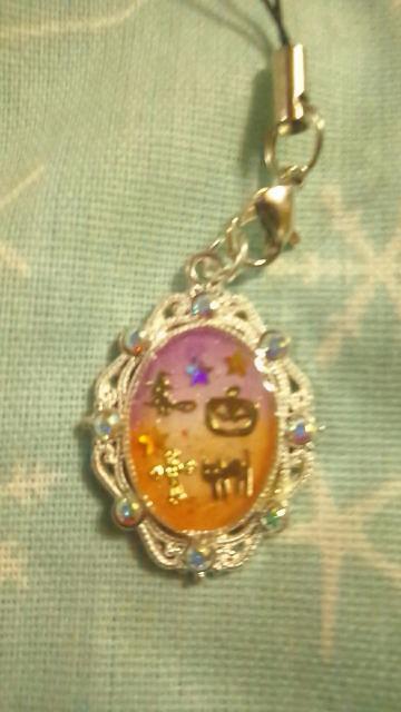 ハロウィン ストラップ c レジン ハンドメイド かぼちゃ 魔女 猫 十字架 < 女性ファッション  ハロウィン ストラップ c レジン ハンドメイド かぼちゃ 魔女 猫 十字架  < 女性ファッションの