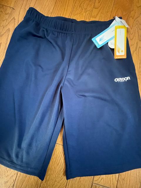 LLサイズ!ブランド品OUTDOOR PRODUCTS!ネイビー系色合い!吸汗速乾!UVカット!両脇!ポケット付き!ハーフパンツ! < 女性ファッション  LLサイズ!ブランド品OUTDOOR PRODUCTS!ネイビー系色合い!吸汗速乾!UVカット!両脇!ポケット付き!ハーフパンツ! < 女性ファッションの