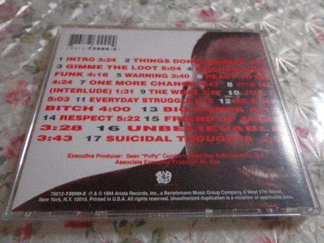 CD  THE NOTORIOUS B.I.G.uREADY TO DIEv CDADVD 2ő180~  CD/DVD/rfI 