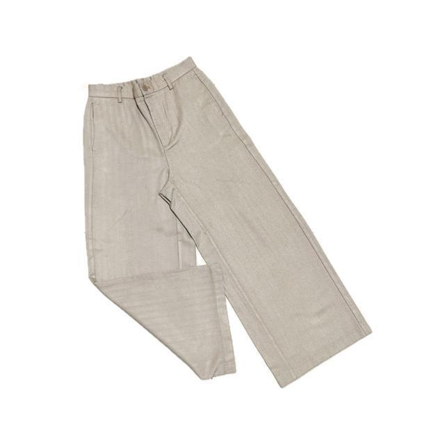 【美品】ヘリンボーン柄ストレートパンツ/GU/サイズL/ベージュ < 女性ファッション  【美品】ヘリンボーン柄ストレートパンツ/GU/サイズL/ベージュ < 女性ファッションの