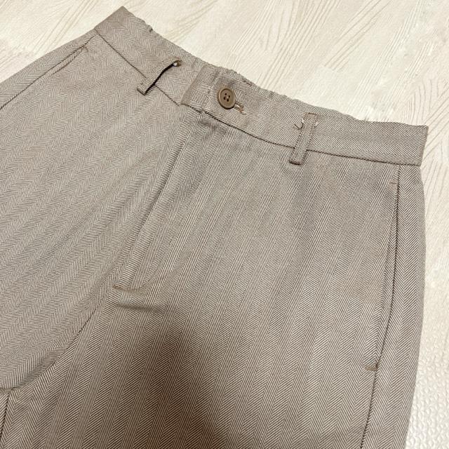 【美品】ヘリンボーン柄ストレートパンツ/GU/サイズL/ベージュ < 女性ファッション  【美品】ヘリンボーン柄ストレートパンツ/GU/サイズL/ベージュ < 女性ファッションの