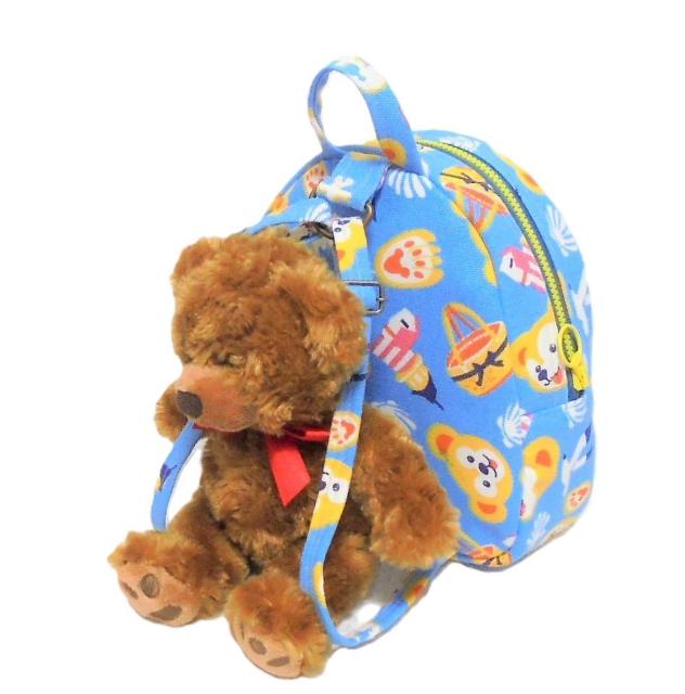 ◆ダッフィー【マリン柄ブルー】◆リュック型ポーチ < 女性ファッション ◆ダッフィー【マリン柄ブルー】◆リュック型ポーチ < 女性ファッションの