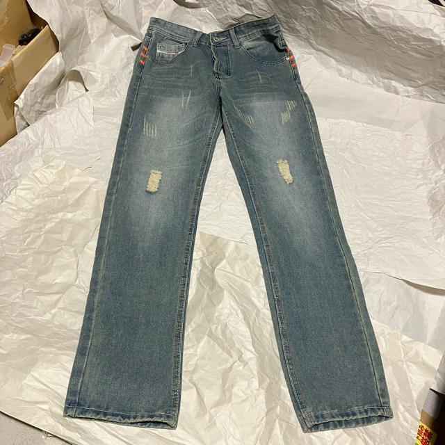 【ノーブランド扱い】 ストレートデニム / ダメージ加工 & ペイント / M < 男性ファッション  【ノーブランド扱い】 ストレートデニム / ダメージ加工 & ペイント / M  < 男性ファッションの