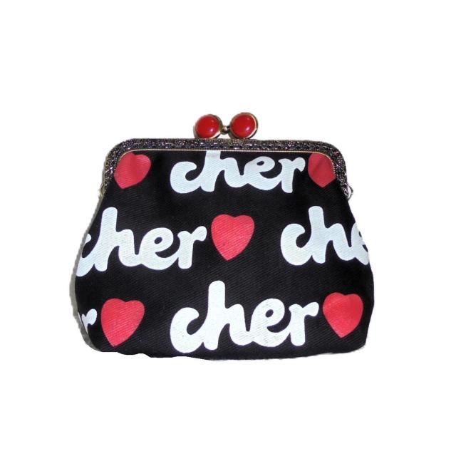 ◆cher◆黒シェル◆がまぐちポーチ【スクエア】 < 女性ファッション ◆cher◆黒シェル◆がまぐちポーチ【スクエア】 < 女性ファッションの