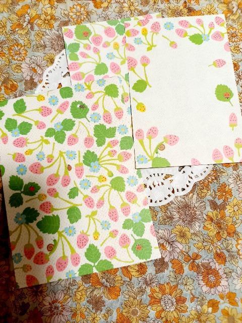 お裾分け☆いちご柄小さなレターセット☆ < インテリア/ライフ  お裾分け☆いちご柄小さなレターセット☆  < インテリア/ライフの