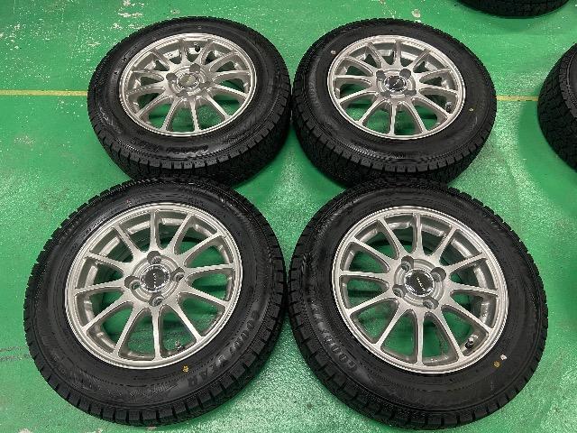 0092424)激安美品国産スタッドレスタイヤ4本グッドイヤーアイスナビ8+BSエコフォルムAWセット165/70R14送料無料 < 自動車/バイク 0092424)激安美品国産スタッドレスタイヤ4本グッドイヤーアイスナビ8+BSエコフォルムAWセット165/70R14送料無料 < 自動車/バイク