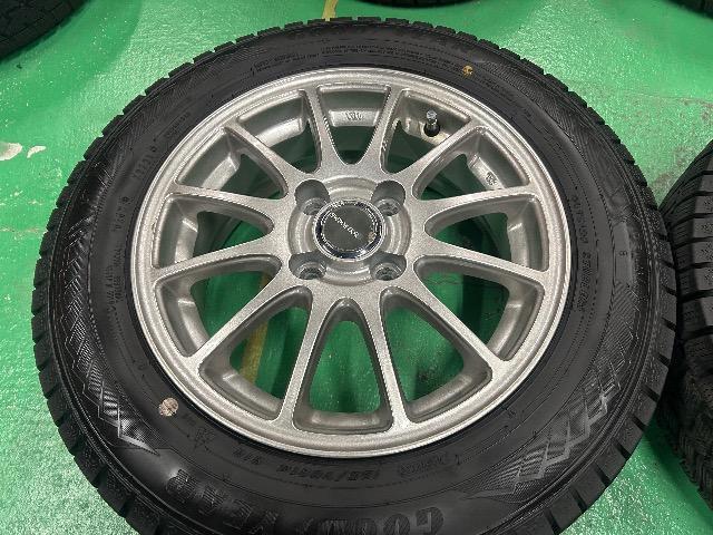 0092424)激安美品国産スタッドレスタイヤ4本グッドイヤーアイスナビ8+BSエコフォルムAWセット165/70R14送料無料 < 自動車/バイク 0092424)激安美品国産スタッドレスタイヤ4本グッドイヤーアイスナビ8+BSエコフォルムAWセット165/70R14送料無料 < 自動車/バイク