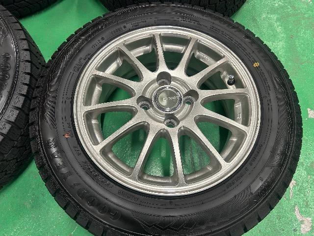 0092424)激安美品国産スタッドレスタイヤ4本グッドイヤーアイスナビ8+BSエコフォルムAWセット165/70R14送料無料 < 自動車/バイク 0092424)激安美品国産スタッドレスタイヤ4本グッドイヤーアイスナビ8+BSエコフォルムAWセット165/70R14送料無料 < 自動車/バイク