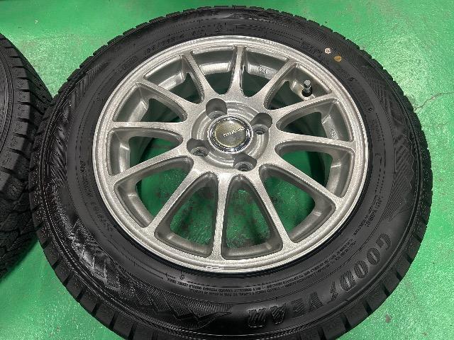 0092424)激安美品国産スタッドレスタイヤ4本グッドイヤーアイスナビ8+BSエコフォルムAWセット165/70R14送料無料 < 自動車/バイク 0092424)激安美品国産スタッドレスタイヤ4本グッドイヤーアイスナビ8+BSエコフォルムAWセット165/70R14送料無料 < 自動車/バイク