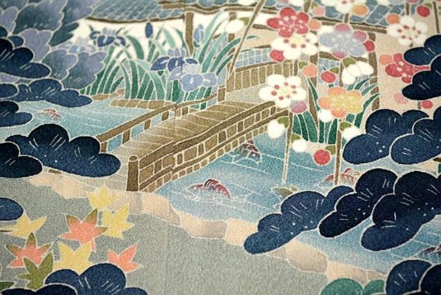 黒留袖 最高峰 新品同様 十日町友禅作家 岡村蒼風 暈し染め 風景文 花柄 比翼付 身丈157.5cm 裄丈63cm T3678 < 女性ファッション 黒留袖 最高峰 新品同様 十日町友禅作家 岡村蒼風 暈し染め 風景文 花柄 比翼付 身丈157.5cm 裄丈63cm T3678 < 女性ファッションの