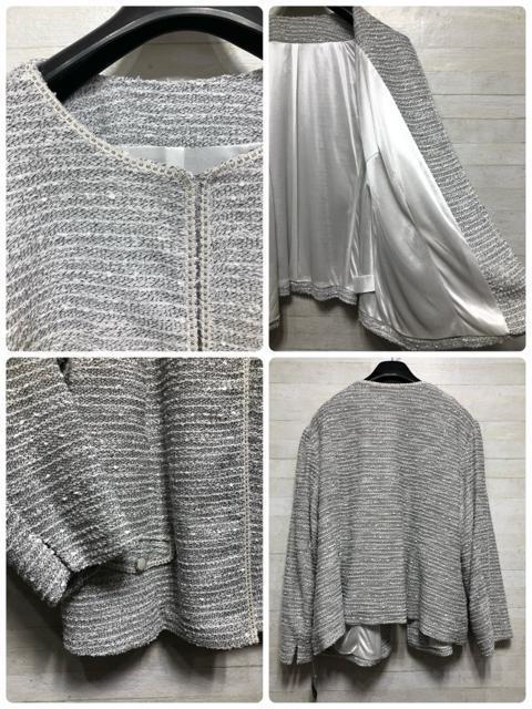 新品☆6L♪柔らか素材で楽なワンピーススーツ♪セレブレイトスーツにも♪☆R192 < 女性ファッション 新品☆6L♪柔らか素材で楽なワンピーススーツ♪セレブレイトスーツにも♪☆R192 < 女性ファッションの