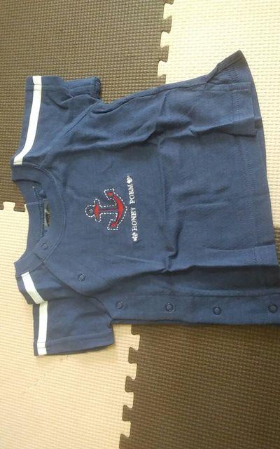 60 ネイビー 新品 HONEY POEM Tシャツ < キッズ/ベビー 60 ネイビー 新品 HONEY POEM Tシャツ < キッズ/ベビーの