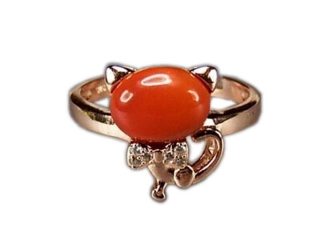 流行天然石南紅瑪瑙猫ネコちゃん925銀指輪約14号石街U2-12 < 女性アクセサリー/時計  流行天然石南紅瑪瑙猫ネコちゃん925銀指輪約14号石街U2-12  < 女性アクセサリー/時計の
