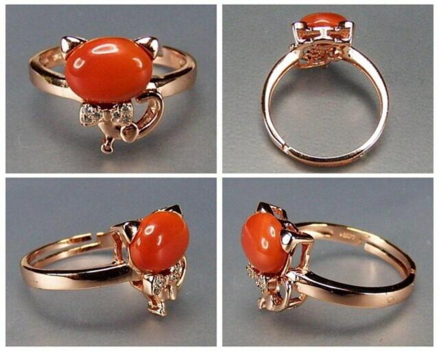 流行天然石南紅瑪瑙猫ネコちゃん925銀指輪約14号石街U2-12 < 女性アクセサリー/時計  流行天然石南紅瑪瑙猫ネコちゃん925銀指輪約14号石街U2-12 < 女性アクセサリー/時計の