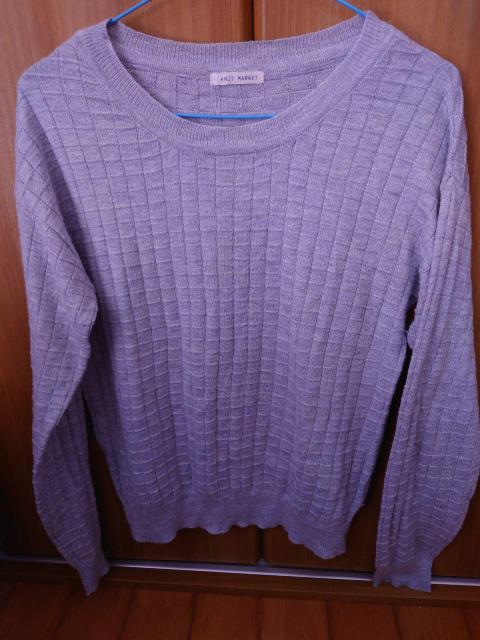 美品☆薄手のグレーニットLL < 女性ファッション  美品☆薄手のグレーニットLL  < 女性ファッションの