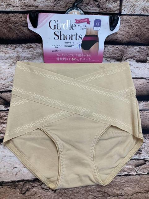 送料無料!【ベージュ2枚組】クロス仕様のゴムベルトで骨盤をしっかりサポート!ベルト付きショーツガードル < 女性ファッション  送料無料!【ベージュ2枚組】クロス仕様のゴムベルトで骨盤をしっかりサポート!ベルト付きショーツガードル < 女性ファッションの
