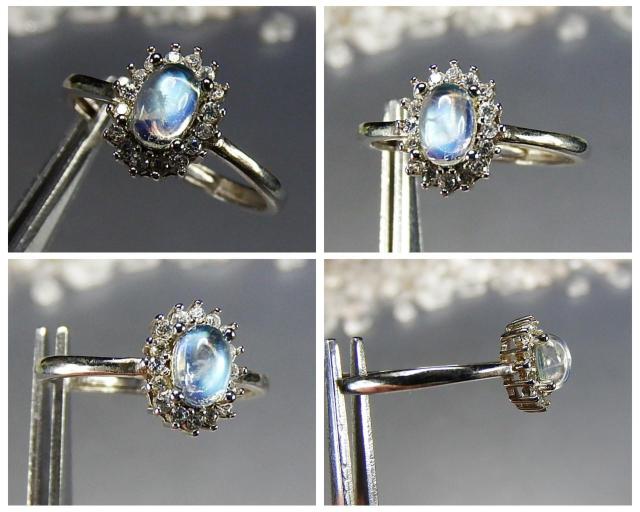 一点物ブルームーンストーン銀925リング天然石約17号指輪U0604RYZa < 女性アクセサリー/時計  一点物ブルームーンストーン銀925リング天然石約17号指輪U0604RYZa < 女性アクセサリー/時計の