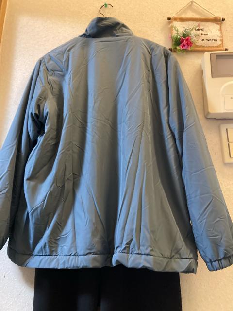 LL新品しまむらスモーキーブルー裏起毛ブルゾン < 女性ファッション  LL新品しまむらスモーキーブルー裏起毛ブルゾン < 女性ファッションの