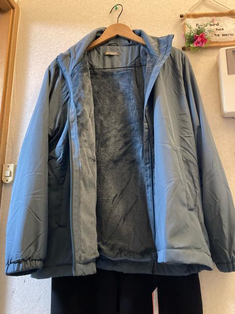LL新品しまむらスモーキーブルー裏起毛ブルゾン < 女性ファッション  LL新品しまむらスモーキーブルー裏起毛ブルゾン < 女性ファッションの
